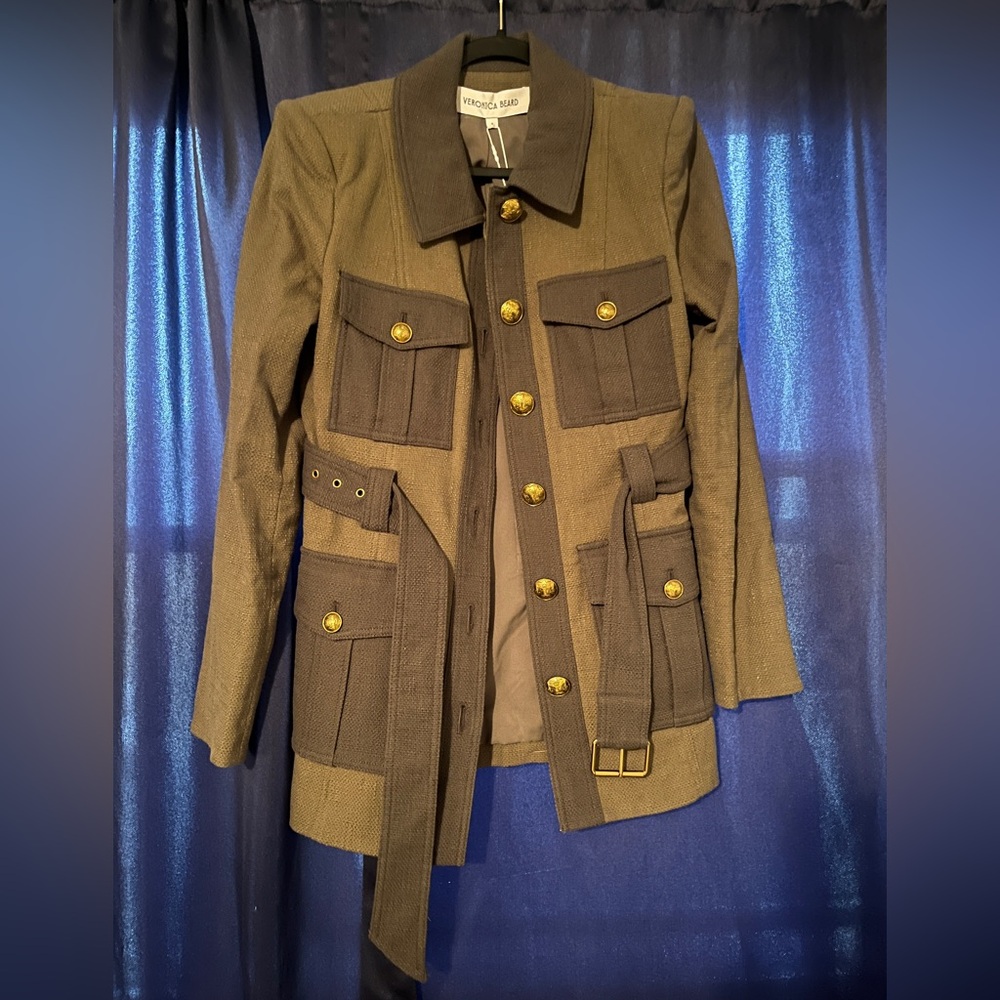 Veronica Beard Green Utility Jacket